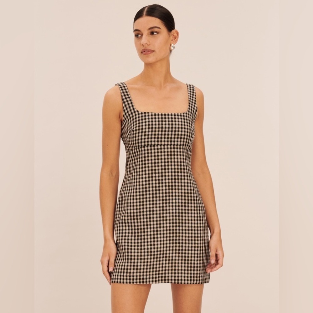 Banana Republic A-Line Mini Dress in Champagne Toast